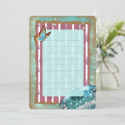 ターコイズ2 ~ 名刺 招待状 (スタンド正面)