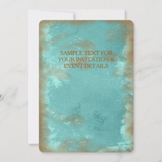 ターコイズ2 ~ 名刺 招待状 (裏面)