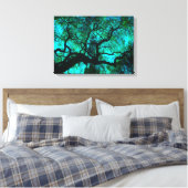 ターコイズ3の木の下 キャンバスプリント (インサイチュ (寝室))