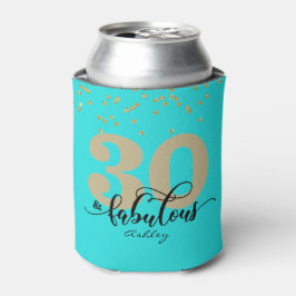 ターコイズ30および素晴らしい誕生日クーラーボックス 缶クーラー