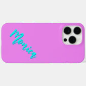 ターコイズ3D Azure名 | 紫おもしろい色 Case-Mate iPhoneケース (裏面 (横))