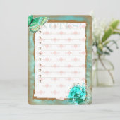 ターコイズ4 ~ ご招待カード 招待状 (スタンド正面)