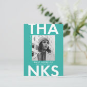 ターコイズ |はっきりした写真卒業 ポストカード (スタンド正面)