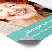 ターコイズ もう一度会うまで 葬儀の詩 写真 ポスター (角)