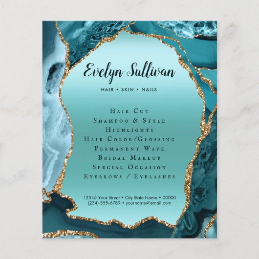 ターコイズ アゲート 偽箔 フライヤー (正面)