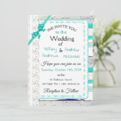 ターコイズ ウェザード ウッド ラスティックレース 招待状 (スタンド正面)