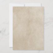 ターコイズ エレガント デコ ウェディング 招待状 (裏面)