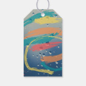 ターコイズ、オレンジ、イエロー＆コーラル いつまでも永遠に ギフトタグ (裏面)