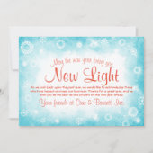 ターコイズ オレンジ 企業 クリスマス カード (正面)