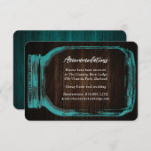 ターコイズ カントリー ウェディング ホテル宿泊 案内カード エンクロージャーカード (正面/裏面)