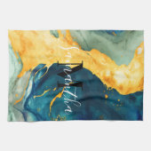 ターコイズ キッチンタオル (横)