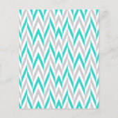 ターコイズ&グレーエレファントベビーシャワー – キャンディバー チラシ (裏面)