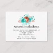 ターコイズ・コーラルフローラ結婚ズ宿泊施設 エンクロージャーカード (正面)