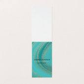 ターコイズ＆ゴールドアゲートの名刺 名刺 (外部フラット)