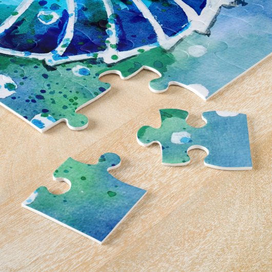 ターコイズ ジグソーパズル (側面)