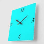 ターコイズ スクエア壁時計 (傾斜)