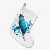 ターコイズ スモールクリスマスストッキング (正面 (吊り時))