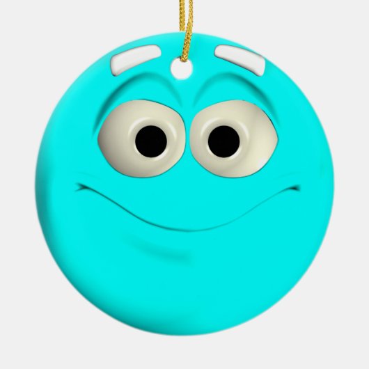 ターコイズ セラミックオーナメント (正面)