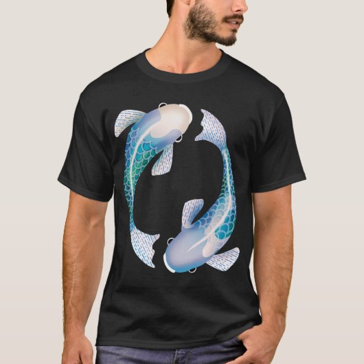 ターコイズ ゼン コイ Tシャツ (正面)