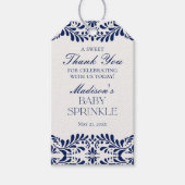 ターコイズ タラベラ タイル フィエスタ ベイビー スプリンクル フェイバー ギフトタグ (正面)