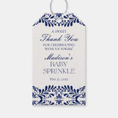 ターコイズ タラベラ タイル フィエスタ ベイビー スプリンクル フェイバー ギフトタグ (裏面)