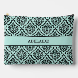 ターコイズ ダマスク ブライド トライブ ブライダル パーティー アクセサリーポーチ