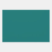 ターコイズ ティール セレスチャル スター ラッピングペーパーシート (正面3)