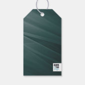 ターコイズ テュール テクスチャ ギフトタグ (裏面)