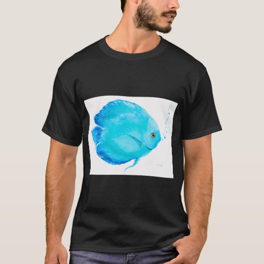 ターコイズ トラディショナル ディスカス Tシャツ (正面)