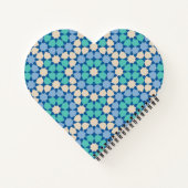 ターコイズ・トランキリティ・パターン ノートブック (裏面)