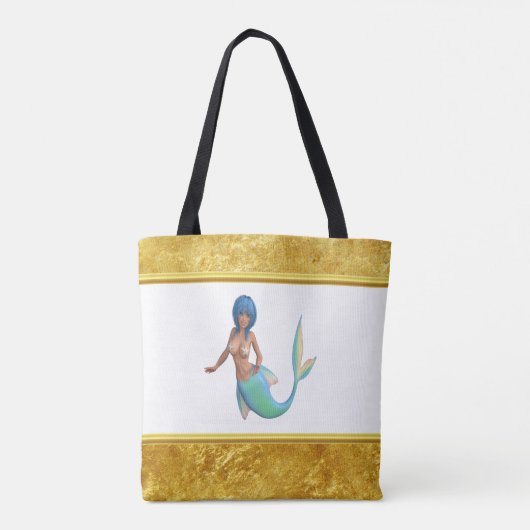 ターコイズ トートバッグ (裏面)