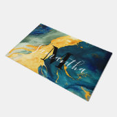 ターコイズ ドアマット (アングル)