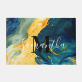 ターコイズ ドアマット (正面)