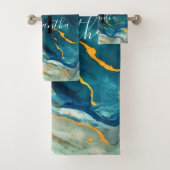 ターコイズ バスタオルセット (インサイチュ)