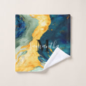 ターコイズ バスタオルセット (ウォッシュタオル)