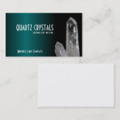 ターコイズ ヒーリング クリスタル - クォーツ クリスタル 名刺 (正面/裏面)