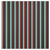 ターコイズ、ビスク、薄灰色、濃い赤、黒 ファブリック (見本)