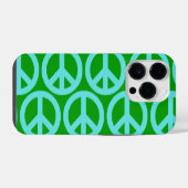 ターコイズ・ピースサイン iPhoneケース (裏面横)