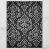 ターコイズ フラワー ブロケード ペーパー シート (裏面)