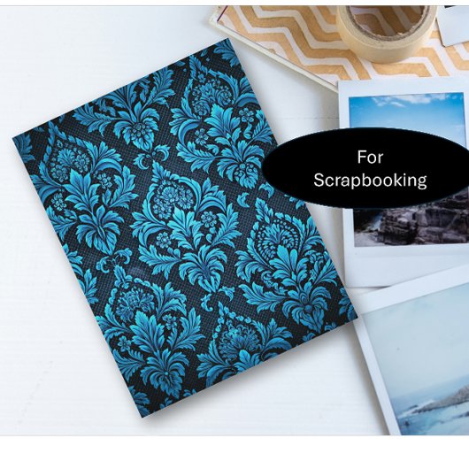 ターコイズ フラワー ブロケード ペーパー シート