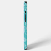 ターコイズ フローリスト スマホケース iPhoneケース (左側面)
