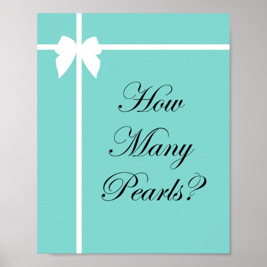 ターコイズ ブライダルシャワー ゲーム サイン アクア (正面)