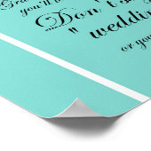 ターコイズ ブライダル シャワー ゲーム サイン アクア (角)