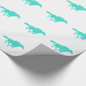 ターコイズ;ブルーグリーン競馬 ラッピングペーパー (角)