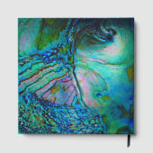 ターコイズ＆ブルー アバロン シェル ゲストブック (裏面)