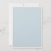 ターコイズ ブーケ ラスティック ウェディング スイート リハーサル パーティー 招待状 (裏面)