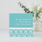ターコイズ&ホワイトエレガンス 招待状 (スタンド正面)
