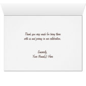 ターコイズ&ホワイトギンガムキャンバスサンキューカード (内部横(下))