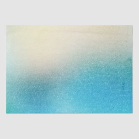 ターコイズ ホワイト アクア ブルー スターフィッシュ ビーチ ウェディング 薄葉紙 (正面)