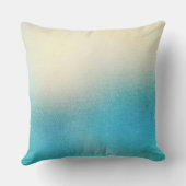 ターコイズ ホワイト アクア ブルー ビーチ スターフィッシュ アウトドアクッション (裏面)